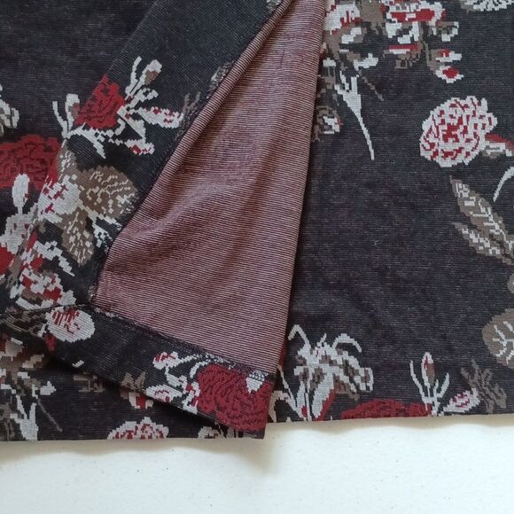 J. Jill Black and Red Floral Mini Skirt - Picture 3 of 5